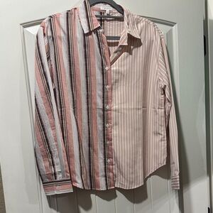 Women’s Striped Button-Up Shirt